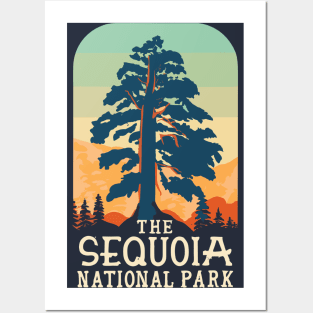 A Vintage Travel Art of the Sequoia National Park - California - US Posters and Art